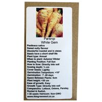 6 Degrees East Heirloom Veg Seeds - Parsnip - White Gem